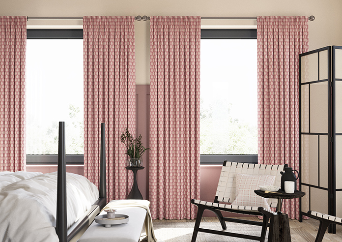 Emily Bond Jaipur, Raspberry - Made to Measure Curtains - Image 3